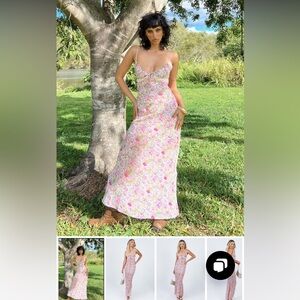 Princess Polly Emily maxi dress in pink floral